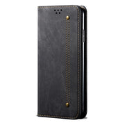 Custodia in pelle a conchiglia orizzontale in stile casual con texture denim con supporto, slot per schede e portafoglio, For OPPO A8 / A31 (2020), For OPPO A91 / F15 / Reno 3, For OPPO Find X2, For OPPO Find X2 Pro, For OPPO Realme X50                ...