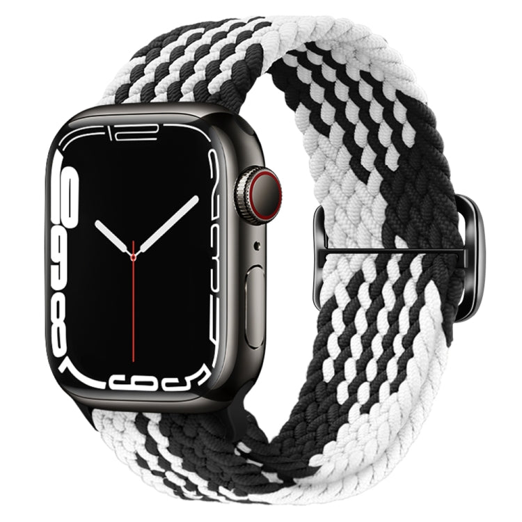 Cinturino per orologio intrecciato in nylon con fibbia, For Apple Watch Ultra 49mm / Series 8&7 45mm / SE 2&6&SE&5&4 44mm / 3&2&1 42mm