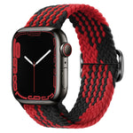Cinturino per orologio intrecciato in nylon con fibbia, For Apple Watch Ultra 49mm / Series 8&7 45mm / SE 2&6&SE&5&4 44mm / 3&2&1 42mm