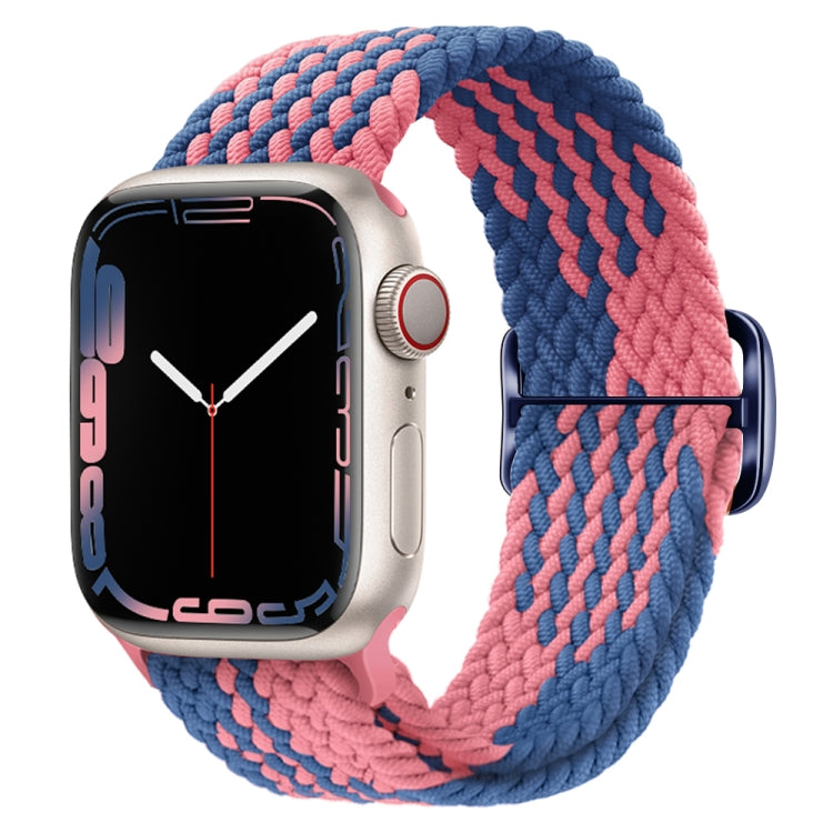 Cinturino per orologio intrecciato in nylon con fibbia, For Apple Watch Ultra 49mm / Series 8&7 45mm / SE 2&6&SE&5&4 44mm / 3&2&1 42mm