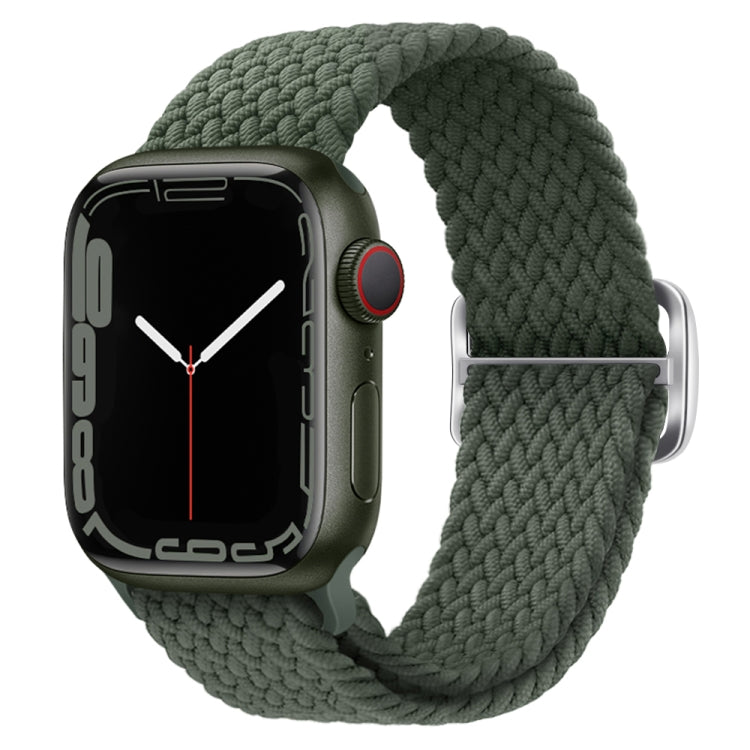 Cinturino per orologio intrecciato in nylon con fibbia, For Apple Watch Ultra 49mm / Series 8&7 45mm / SE 2&6&SE&5&4 44mm / 3&2&1 42mm