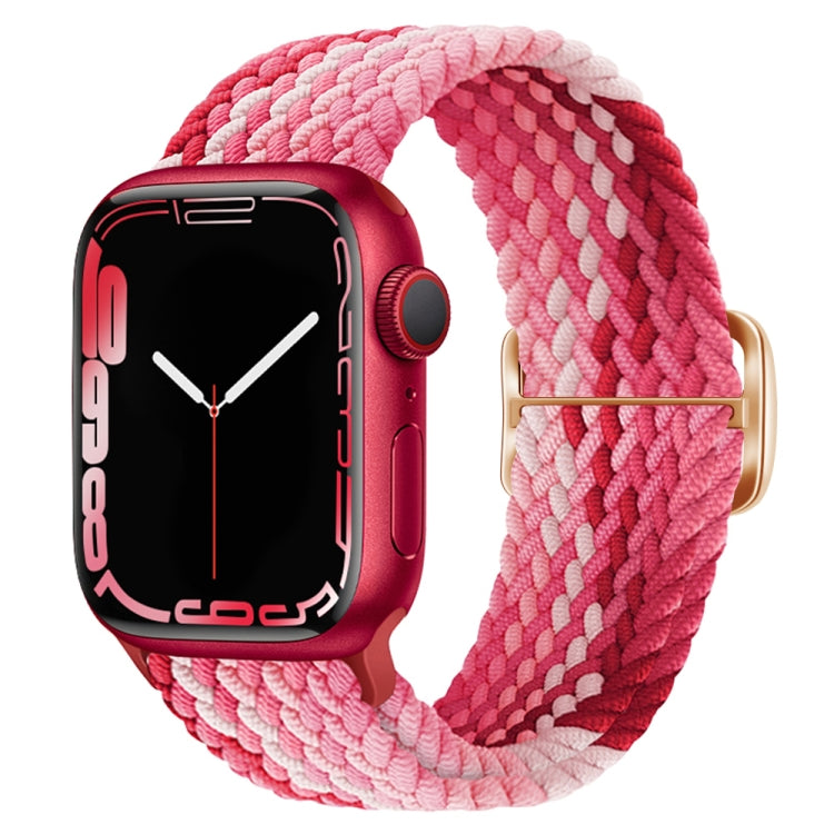 Cinturino per orologio intrecciato in nylon con fibbia, For Apple Watch Ultra 49mm / Series 8&7 45mm / SE 2&6&SE&5&4 44mm / 3&2&1 42mm