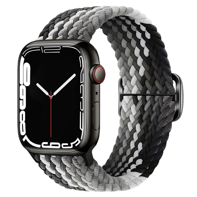 Cinturino per orologio intrecciato in nylon con fibbia, For Apple Watch Ultra 49mm / Series 8&7 45mm / SE 2&6&SE&5&4 44mm / 3&2&1 42mm