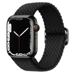Cinturino per orologio intrecciato in nylon con fibbia, For Apple Watch Ultra 49mm / Series 8&7 45mm / SE 2&6&SE&5&4 44mm / 3&2&1 42mm