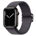 Cinturino per orologio intrecciato in nylon con fibbia, For Apple Watch Ultra 49mm / Series 8&7 45mm / SE 2&6&SE&5&4 44mm / 3&2&1 42mm