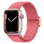 Cinturino per orologio intrecciato in nylon con fibbia, For Apple Watch Ultra 49mm / Series 8&7 45mm / SE 2&6&SE&5&4 44mm / 3&2&1 42mm