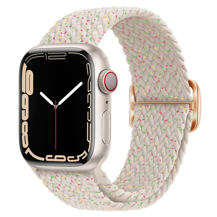 Cinturino per orologio intrecciato in nylon con fibbia, For Apple Watch Ultra 49mm / Series 8&7 45mm / SE 2&6&SE&5&4 44mm / 3&2&1 42mm