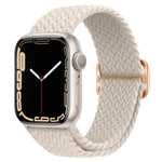 Cinturino per orologio intrecciato in nylon con fibbia, For Apple Watch Ultra 49mm / Series 8&7 45mm / SE 2&6&SE&5&4 44mm / 3&2&1 42mm