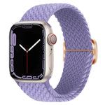 Cinturino per orologio intrecciato in nylon con fibbia, For Apple Watch Ultra 49mm / Series 8&7 45mm / SE 2&6&SE&5&4 44mm / 3&2&1 42mm