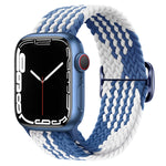 Cinturino per orologio intrecciato in nylon con fibbia, For Apple Watch Series 8&7 41mm / SE 2&6&SE&5&4 40mm / 3&2&1 38mm