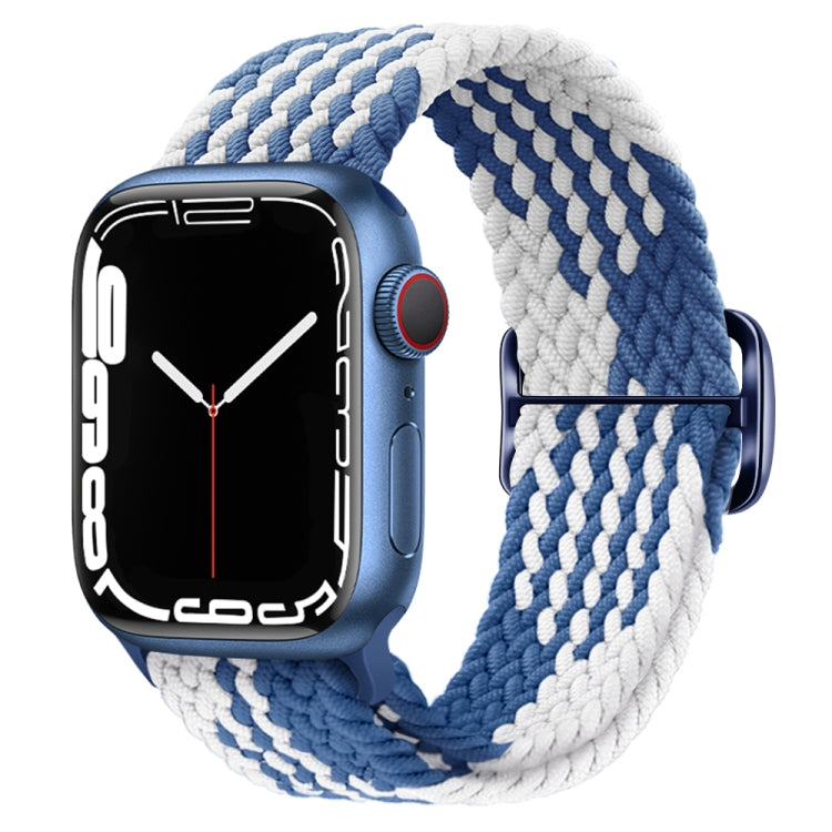 Cinturino per orologio intrecciato in nylon con fibbia, For Apple Watch Series 8&7 41mm / SE 2&6&SE&5&4 40mm / 3&2&1 38mm