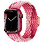 Cinturino per orologio intrecciato in nylon con fibbia, For Apple Watch Series 8&7 41mm / SE 2&6&SE&5&4 40mm / 3&2&1 38mm