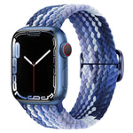 Cinturino per orologio intrecciato in nylon con fibbia, For Apple Watch Series 8&7 41mm / SE 2&6&SE&5&4 40mm / 3&2&1 38mm
