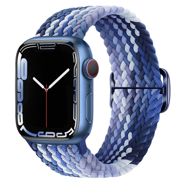 Cinturino per orologio intrecciato in nylon con fibbia, For Apple Watch Series 8&7 41mm / SE 2&6&SE&5&4 40mm / 3&2&1 38mm