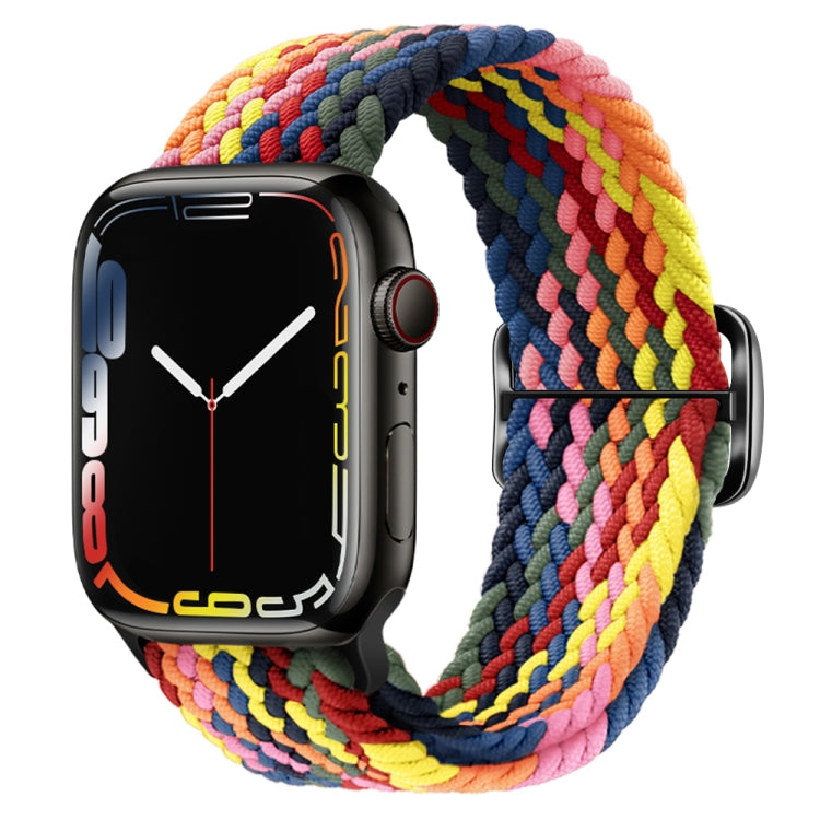 Cinturino per orologio intrecciato in nylon con fibbia, For Apple Watch Series 8&7 41mm / SE 2&6&SE&5&4 40mm / 3&2&1 38mm
