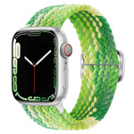 Cinturino per orologio intrecciato in nylon con fibbia, For Apple Watch Series 8&7 41mm / SE 2&6&SE&5&4 40mm / 3&2&1 38mm