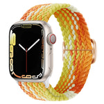 Cinturino per orologio intrecciato in nylon con fibbia, For Apple Watch Series 8&7 41mm / SE 2&6&SE&5&4 40mm / 3&2&1 38mm