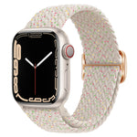 Cinturino per orologio intrecciato in nylon con fibbia, For Apple Watch Series 8&7 41mm / SE 2&6&SE&5&4 40mm / 3&2&1 38mm