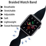 Cinturino per orologio intrecciato in nylon con fibbia, For Apple Watch Series 8&7 41mm / SE 2