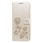 Custodia in pelle PU con vibrazione orizzontale in rilievo rosa con supporto, slot per carte e portafoglio, For Xiaomi Redmi Note 9 Pro, For Huawei P40, For Huawei P40 Lite, For Galaxy M31