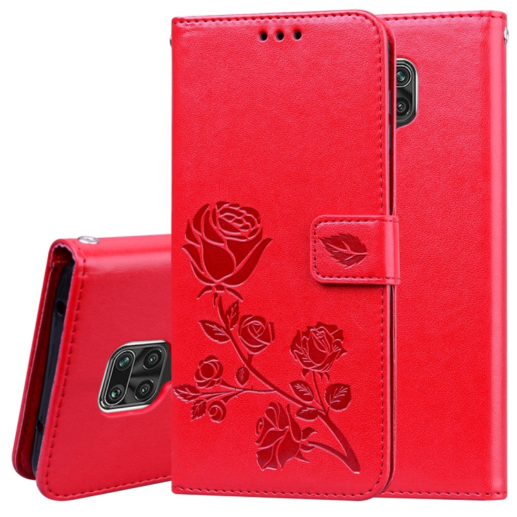 Custodia in pelle PU con vibrazione orizzontale in rilievo rosa con supporto, slot per carte e portafoglio, For Xiaomi Redmi Note 9 Pro, For Huawei P40, For Huawei P40 Lite, For Galaxy M31