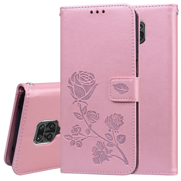Custodia in pelle PU con vibrazione orizzontale in rilievo rosa con supporto, slot per carte e portafoglio, For Xiaomi Redmi Note 9 Pro, For Huawei P40, For Huawei P40 Lite, For Galaxy M31