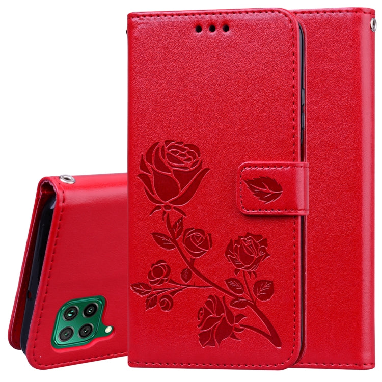 Custodia in pelle PU con vibrazione orizzontale in rilievo rosa con supporto, slot per carte e portafoglio, For Xiaomi Redmi Note 9 Pro, For Huawei P40, For Huawei P40 Lite, For Galaxy M31