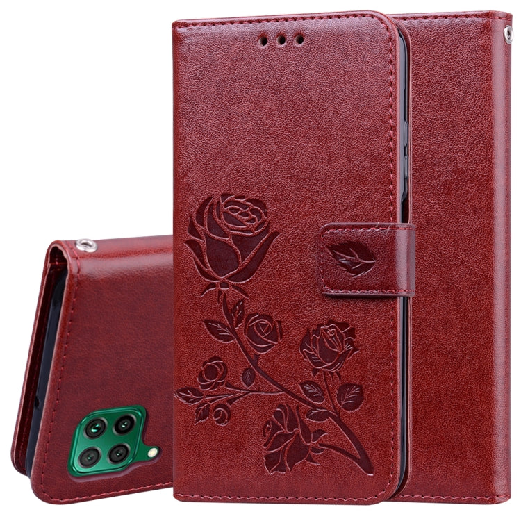 Custodia in pelle PU con vibrazione orizzontale in rilievo rosa con supporto, slot per carte e portafoglio, For Xiaomi Redmi Note 9 Pro, For Huawei P40, For Huawei P40 Lite, For Galaxy M31