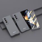 Custodia a libro per telefono a copertura totale ultrasottile integrata GKK, For Samsung Galaxy Z Fold4