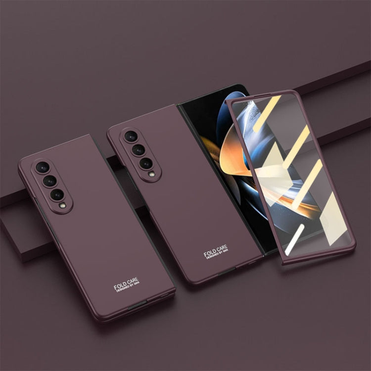 Custodia a libro per telefono a copertura totale ultrasottile integrata GKK, For Samsung Galaxy Z Fold4