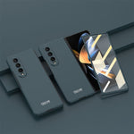 Custodia a libro per telefono a copertura totale ultrasottile integrata GKK, For Samsung Galaxy Z Fold4