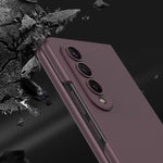 Custodia a libro per telefono a copertura totale ultrasottile integrata GKK, For Samsung Galaxy Z Fold4