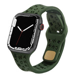 Cinturino per orologio in silicone con lettere inglesi, For Apple Watch Ultra 49mm / Series 8&7 45mm / SE 2&6&SE&5&4 44mm / 3&2&1 42mm, For Apple Watch Series 8&7 41mm / SE 2&6&SE&5&4 40mm / 3&2&1 38mm