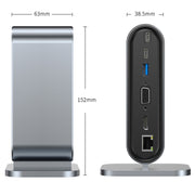 Adattatore HUB multi-interfaccia verticale USB-C/Type-C 12 in 1