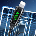 awei CL-123L Cavo di ricarica rapida dati da USB-C/Type-C a 8 pin da 1 m, CL-123L