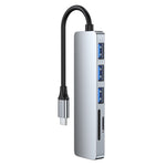 Adattatore HUB docking station USB-C 6 in 1