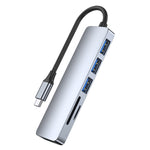 Adattatore HUB docking station USB-C 6 in 1