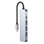 Adattatore HUB docking station USB-C a USB 5 in 1 con HDMI 4K