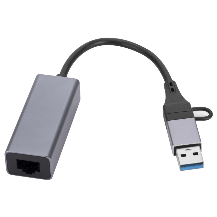 Hub USB 3.0 tipo C con porta di rete Gigabit RJ-45