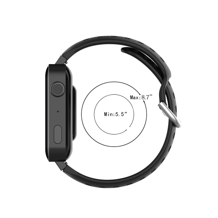 Per Xiaomi Watch / Huawei Honor S1 cinturino da polso sportivo in tinta unita da 18 mm