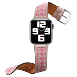 Cinturino intrecciato in vera pelle, For Apple Watch Ultra 49mm / Series 8&7 45mm / SE 2&6&SE&5&4 44mm / 3&2&1 42mm, For Apple Watch Series 8&7 41mm / SE 2&6&SE&5&4 40mm / 3&2&1 38mm