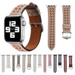 Cinturino intrecciato in vera pelle, For Apple Watch Ultra 49mm / Series 8&7 45mm / SE 2&6&SE&5&4 44mm / 3&2&1 42mm, For Apple Watch Series 8&7 41mm / SE 2&6&SE&5&4 40mm / 3&2&1 38mm