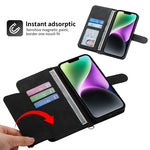 Custodia per telefono in pelle con portafoglio in rilievo con fiori al tatto, For iPhone 14, For iPhone 14 Plus, For iPhone 14 Pro, For iPhone 14 Pro Max