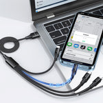 Cavo ricarica multiplo USB a USB-C 4 in 1 1,5m
