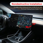 Per supporto girevole per monitor per auto Tesla Model 3 / Y 2017-2022, For Tesla Model 3