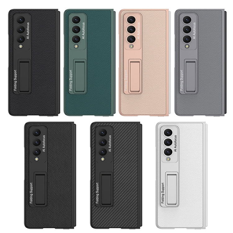 Custodia per telefono completa in pelle liscia ultrasottile GKK con supporto, For Samsung Galaxy Z Fold4