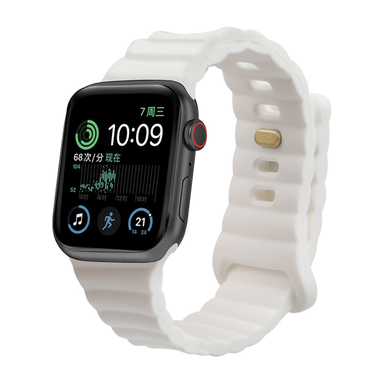 Cinturino in silicone con fibbia inversa, For Apple Watch Ultra 49mm / Series 8&7 45mm / SE 2&6&SE&5&4 44mm / 3&2&1 42mm, For Apple Watch Series 8&7 41mm / SE 2&6&SE&5&4 40mm / 3&2&1 38mm
