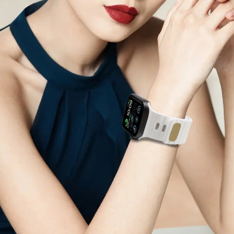 Cinturino in silicone con fibbia inversa, For Apple Watch Ultra 49mm / Series 8&7 45mm / SE 2&6&SE&5&4 44mm / 3&2&1 42mm, For Apple Watch Series 8&7 41mm / SE 2&6&SE&5&4 40mm / 3&2&1 38mm