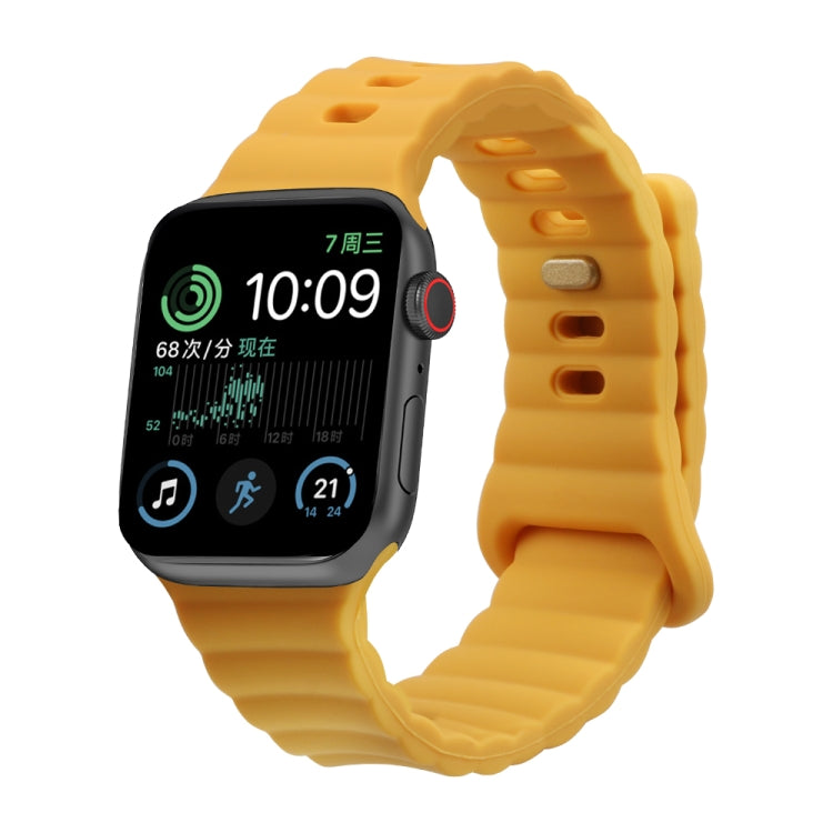 Cinturino in silicone con fibbia inversa, For Apple Watch Ultra 49mm / Series 8&7 45mm / SE 2&6&SE&5&4 44mm / 3&2&1 42mm, For Apple Watch Series 8&7 41mm / SE 2&6&SE&5&4 40mm / 3&2&1 38mm