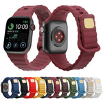 Cinturino in silicone con fibbia inversa, For Apple Watch Ultra 49mm / Series 8&7 45mm / SE 2&6&SE&5&4 44mm / 3&2&1 42mm, For Apple Watch Series 8&7 41mm / SE 2&6&SE&5&4 40mm / 3&2&1 38mm